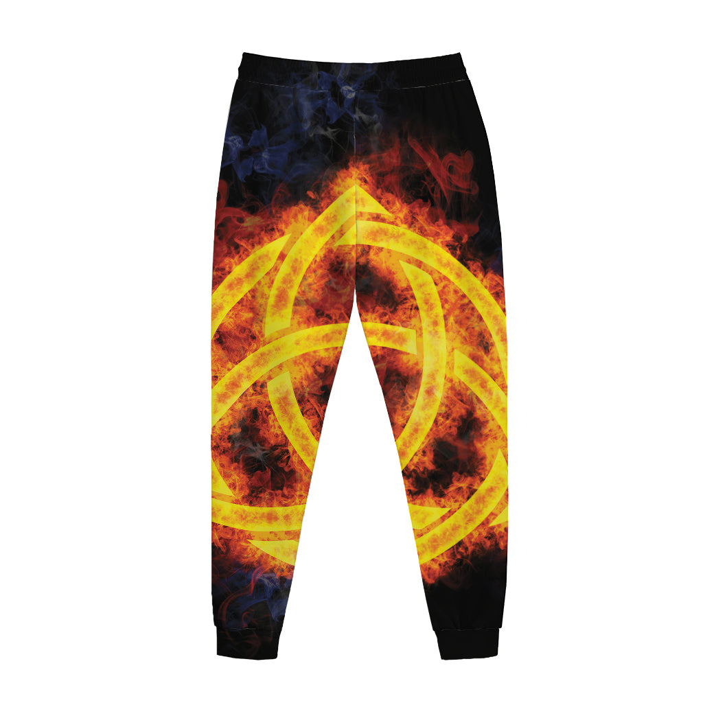 Fire Celtic Knot Print Jogger Pants