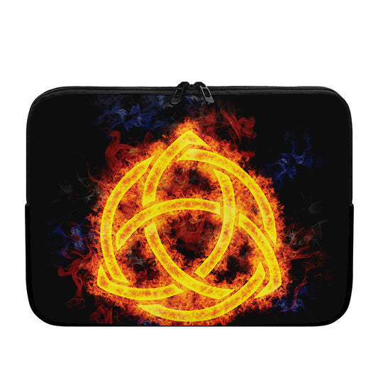 Fire Celtic Knot Print Laptop Sleeve
