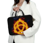 Fire Celtic Knot Print Laptop Sleeve With Handle