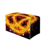 Fire Celtic Knot Print Leather Tissue Box Cover