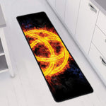 Fire Celtic Knot Print Long Kitchen Mat