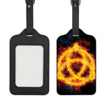 Fire Celtic Knot Print Luggage Tag