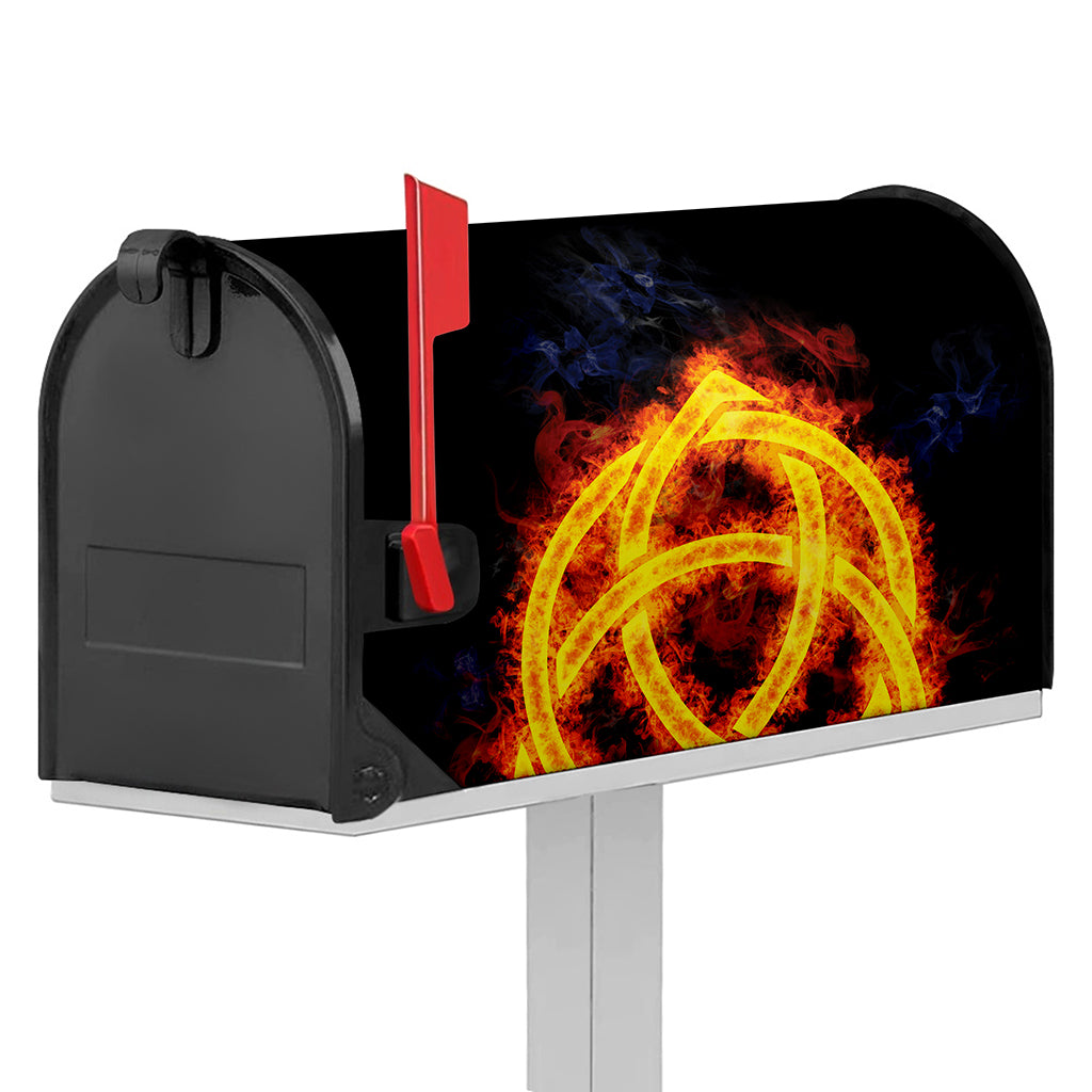 Fire Celtic Knot Print Mailbox Cover