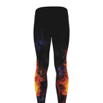 Fire Celtic Knot Print Men's leggings