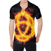 Fire Celtic Knot Print Men's Shirt