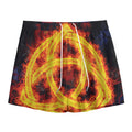 Fire Celtic Knot Print Mesh Shorts