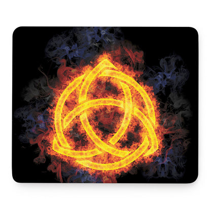 Fire Celtic Knot Print Mouse Pad