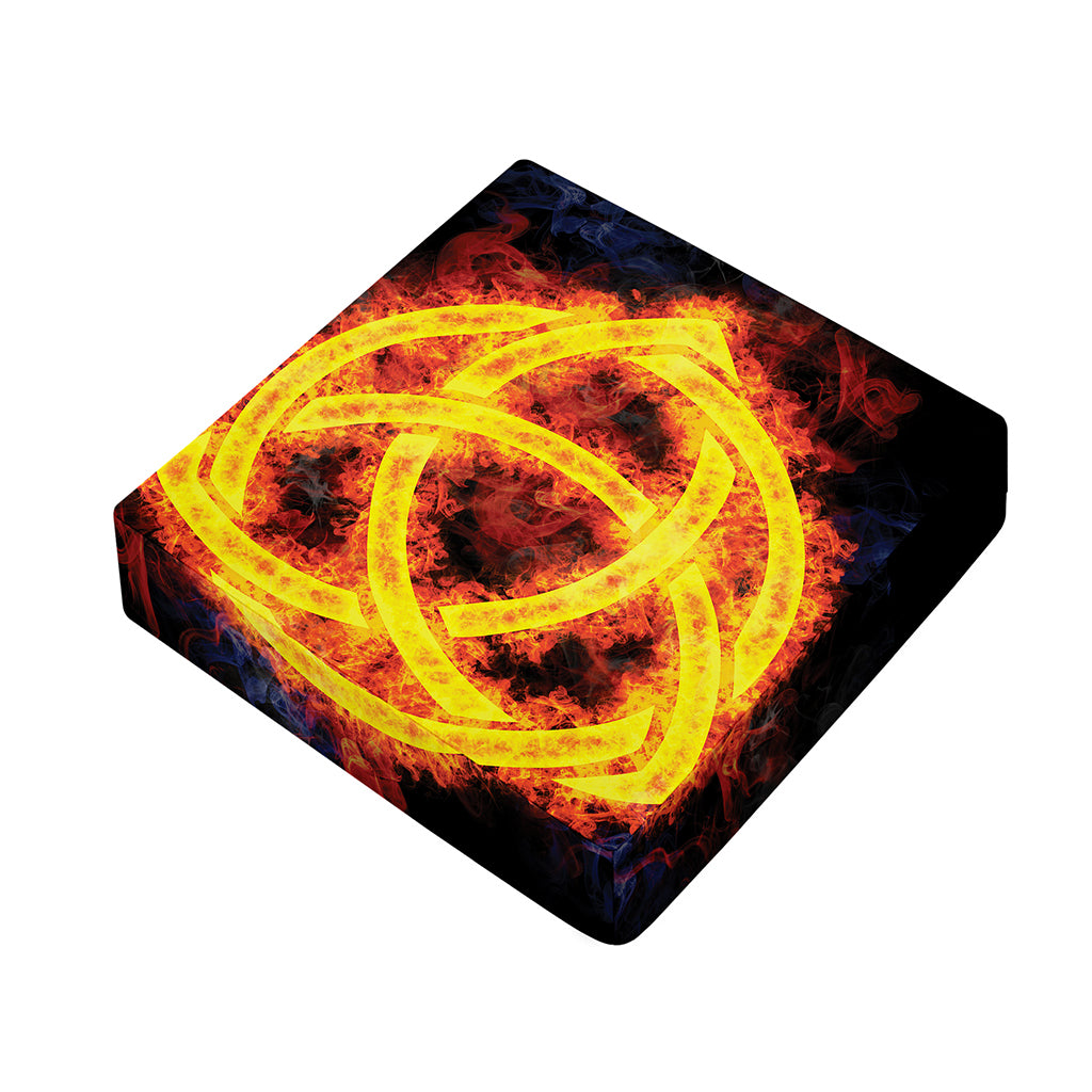 Fire Celtic Knot Print Outdoor Seat Cushion Cover