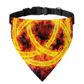 Fire Celtic Knot Print Over The Collar Dog Bandana
