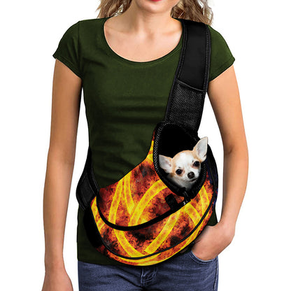 Fire Celtic Knot Print Pet Sling Carrier