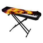 Fire Celtic Knot Print Piano Keyboard Cover