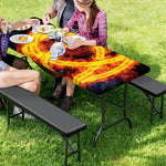 Fire Celtic Knot Print Picnic Table Cover