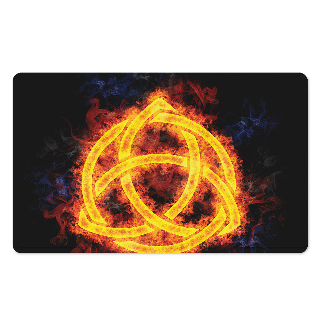 Fire Celtic Knot Print Polyester Doormat