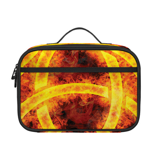 Fire Celtic Knot Print Portable Lunch Bag