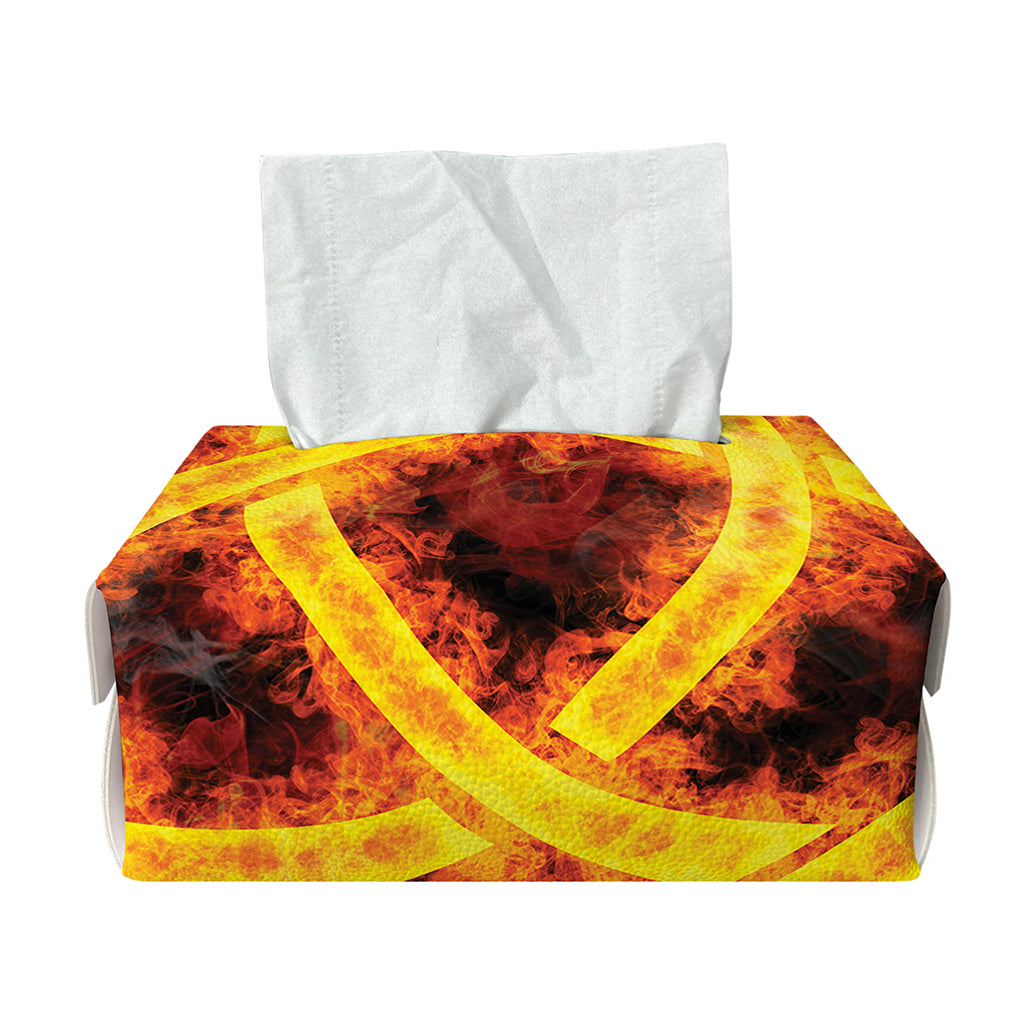 Fire Celtic Knot Print Rectangle Tissue Box Cover
