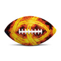 Fire Celtic Knot Print Rugby Ball