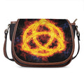 Fire Celtic Knot Print Saddle Bag