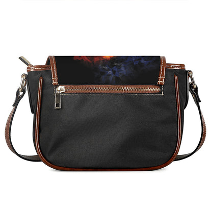 Fire Celtic Knot Print Saddle Bag