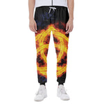 Fire Celtic Knot Print Scuba Joggers