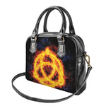 Fire Celtic Knot Print Shoulder Handbag