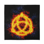 Fire Celtic Knot Print Silk Bandana