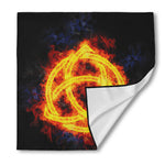 Fire Celtic Knot Print Silk Bandana