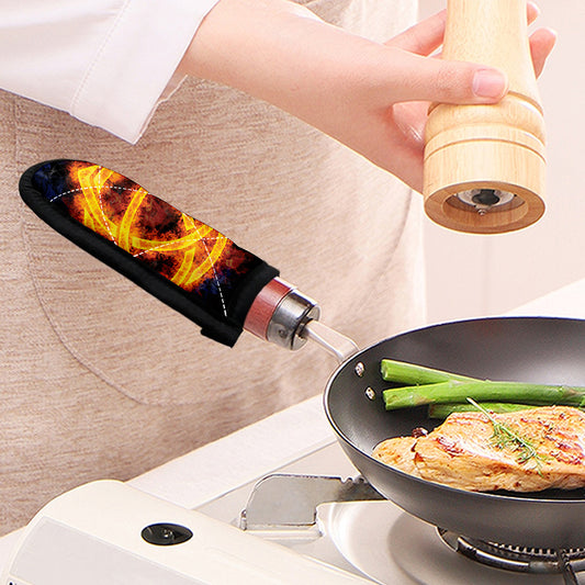 Fire Celtic Knot Print Skillet Handle Cover