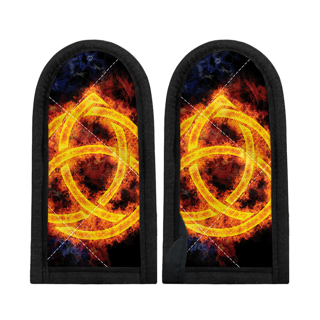 Fire Celtic Knot Print Skillet Handle Cover