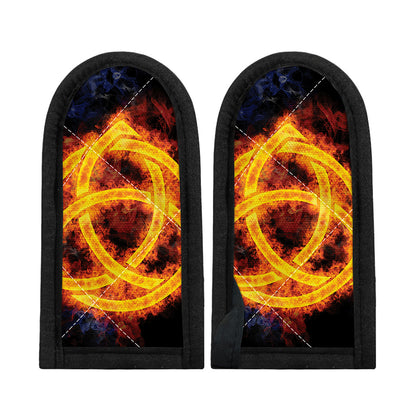 Fire Celtic Knot Print Skillet Handle Cover