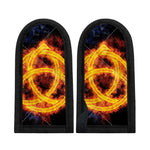 Fire Celtic Knot Print Skillet Handle Cover