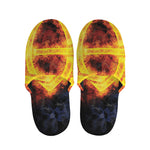 Fire Celtic Knot Print Slippers