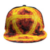 Fire Celtic Knot Print Snapback Cap