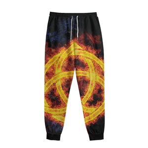 Fire Celtic Knot Print Sweatpants