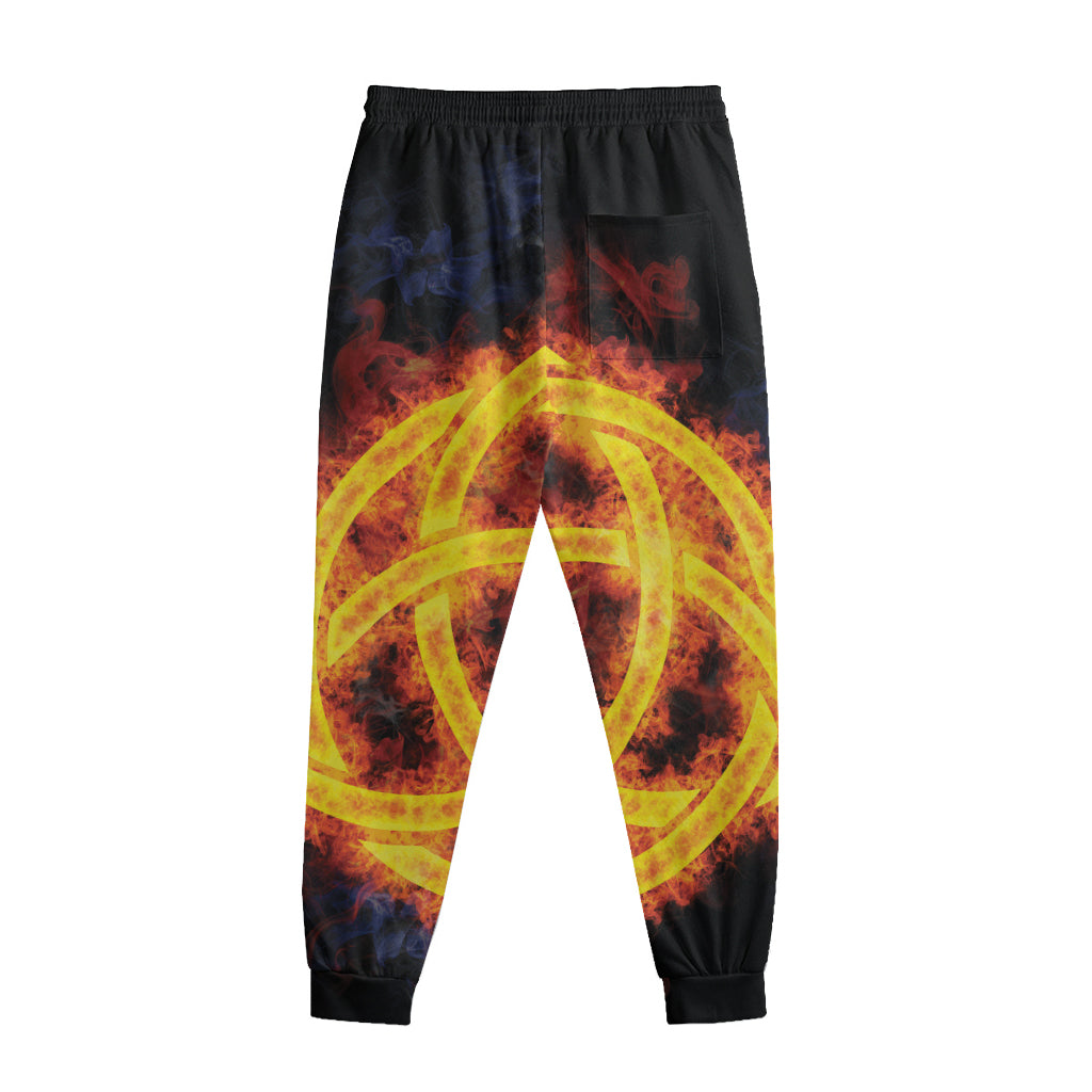 Fire Celtic Knot Print Sweatpants