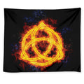 Fire Celtic Knot Print Tapestry