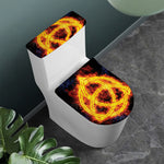Fire Celtic Knot Print Toilet Lid And Tank Cover Set