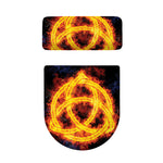 Fire Celtic Knot Print Toilet Lid And Tank Cover Set