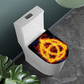 Fire Celtic Knot Print Toilet Lid Cover