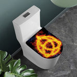 Fire Celtic Knot Print Toilet Lid Cover