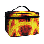 Fire Celtic Knot Print Travel Makeup Bag