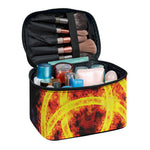 Fire Celtic Knot Print Travel Makeup Bag
