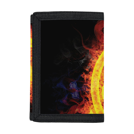 Fire Celtic Knot Print Trifold Wallet
