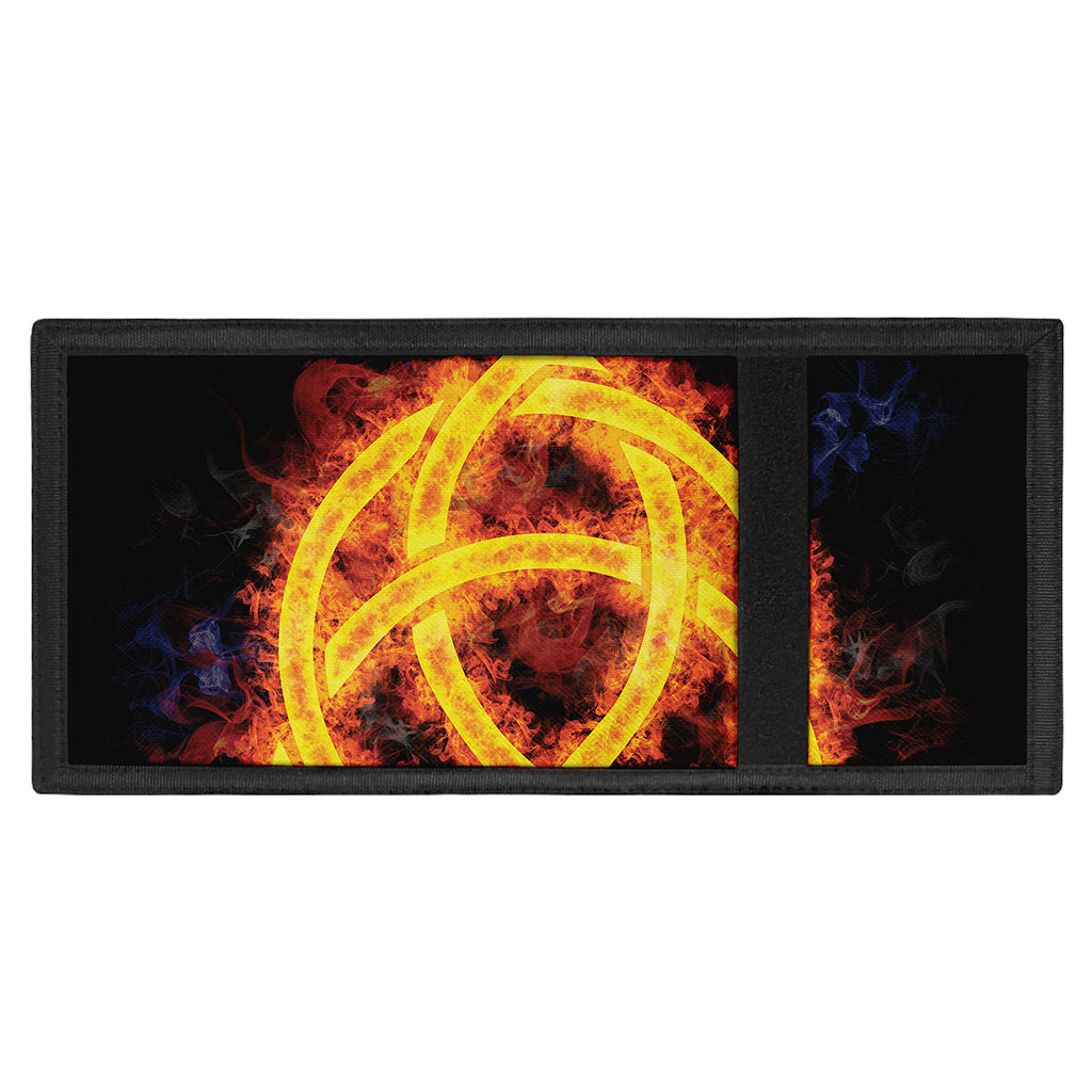 Fire Celtic Knot Print Trifold Wallet