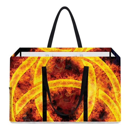Fire Celtic Knot Print Utility Tote Bag
