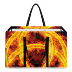 Fire Celtic Knot Print Utility Tote Bag