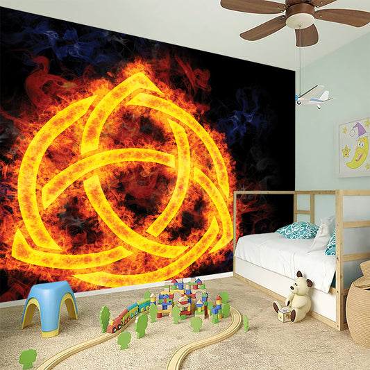 Fire Celtic Knot Print Wall Sticker