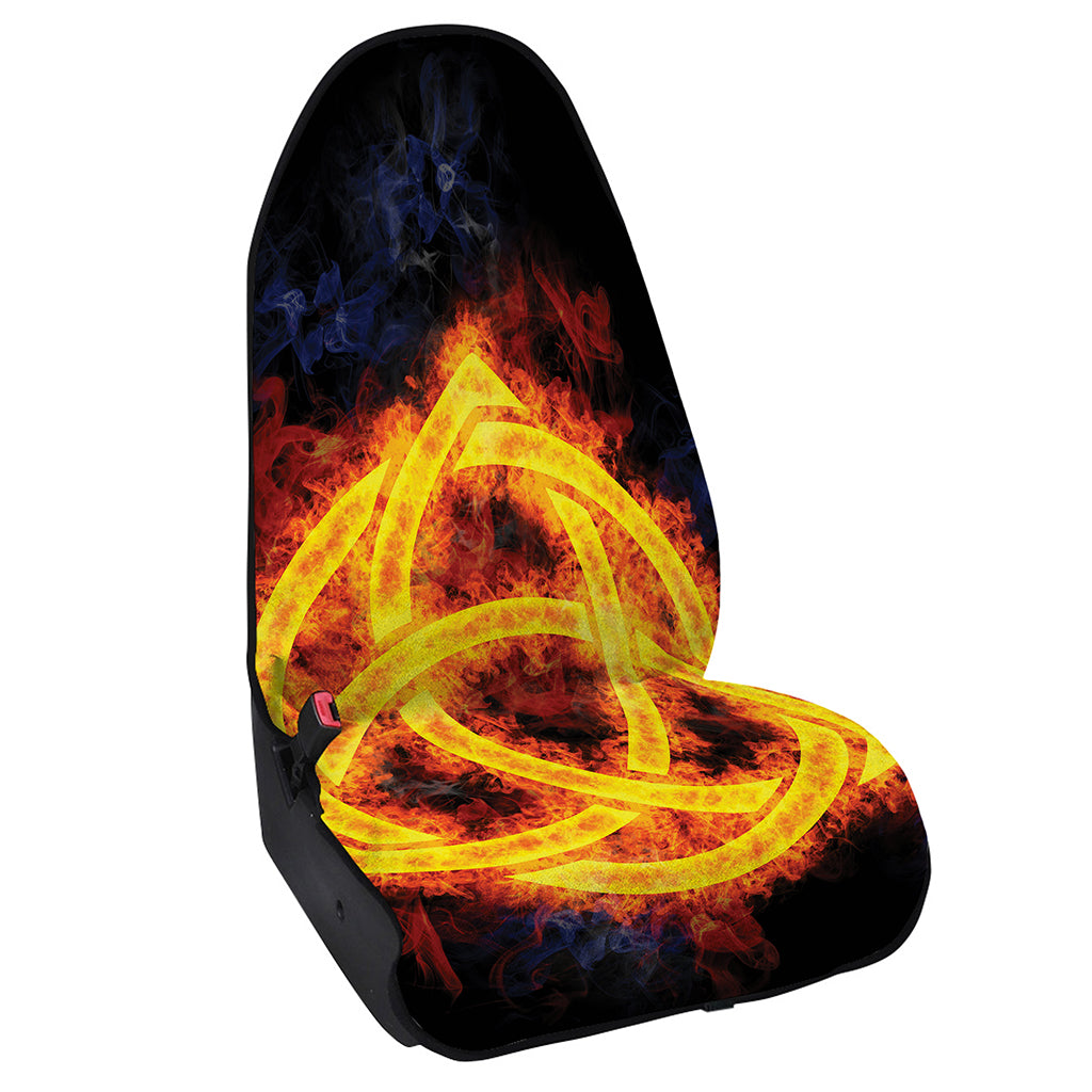 Fire Celtic Knot Print Waterproof Car Seat Cover