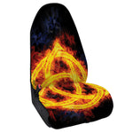 Fire Celtic Knot Print Waterproof Car Seat Cover