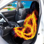 Fire Celtic Knot Print Waterproof Car Seat Cover