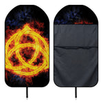 Fire Celtic Knot Print Waterproof Car Seat Cover